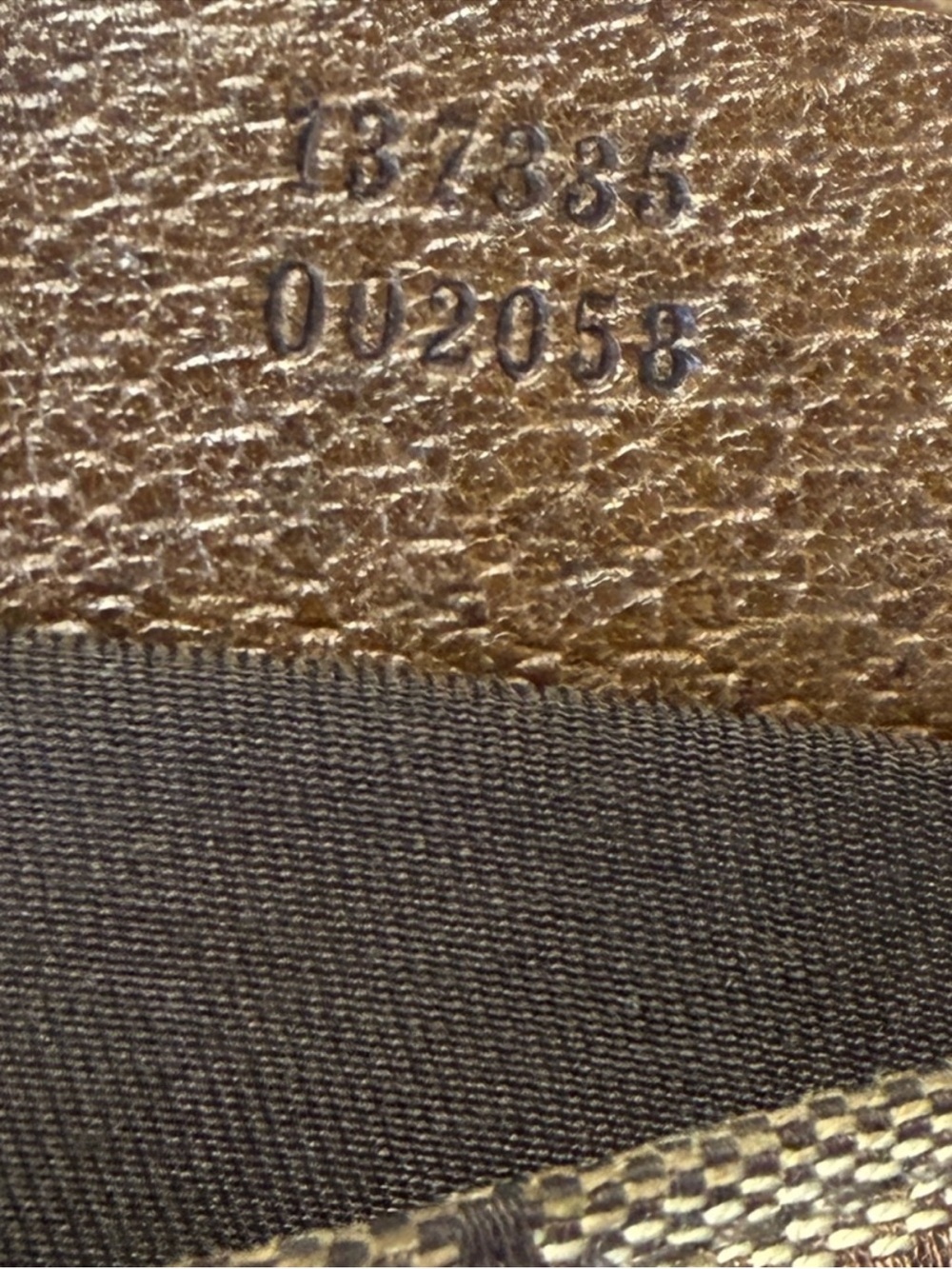 Vintage Gucci Jackie 1961 GG Supreme Monogram Canvas Shoulder Bag Brown Cream - Picture 12 of 12